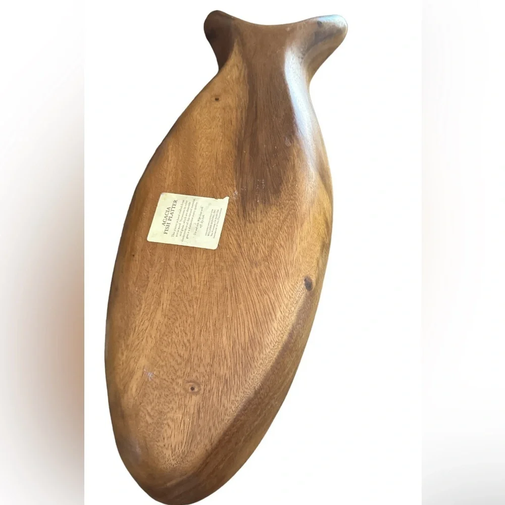 Acacia Wooden Fish Platter  William Sonoma